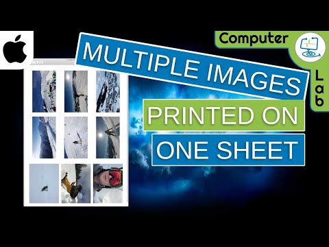 🎨 How To: Print Multiple Images to one sheet on your Mac