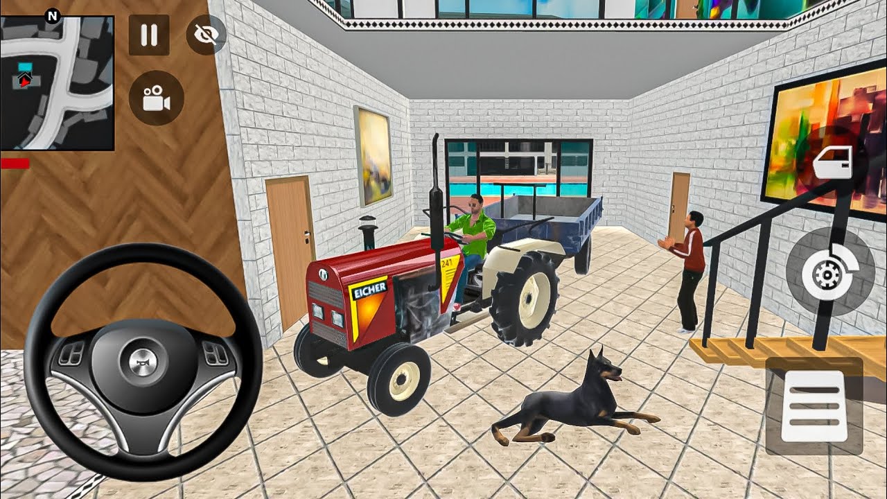 😈Modified monster tractor 🚜 Gangster Life in Indian St⚡reets | Open WorldGame game for android🥵#7