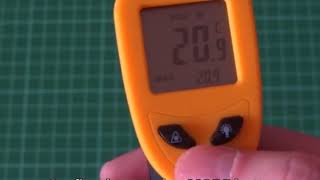 Infrared thermometer DT380   hidden settings