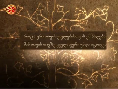 როცა ერი თავისუფლებისთვის ემზადება მან თავის თავზე ყველაფერი უნდა იცოდეს