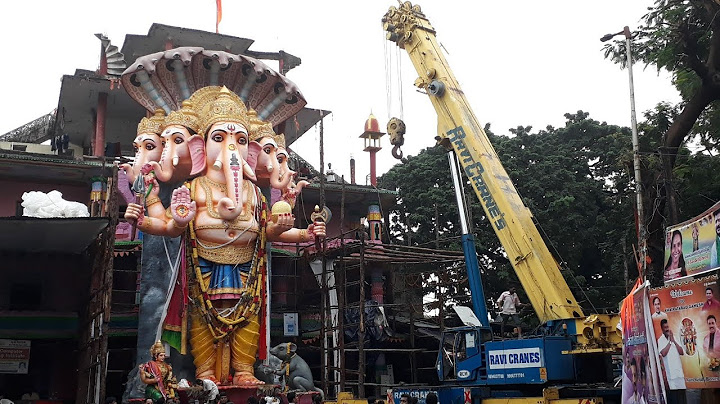 Khairatabad ganesh Shobha yatra 2022 |Khairatabad ganesh crane lifting Processing |@gallikaganesh