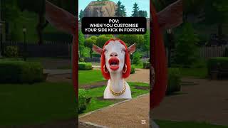 POV:WHEN YOU CUSTOMISE YOUR SIDE KICK IN FORTNITE