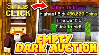 I GOT INTO AN EMPTY DARK AUCTION LOBBY! (Hypixel Skyblock)