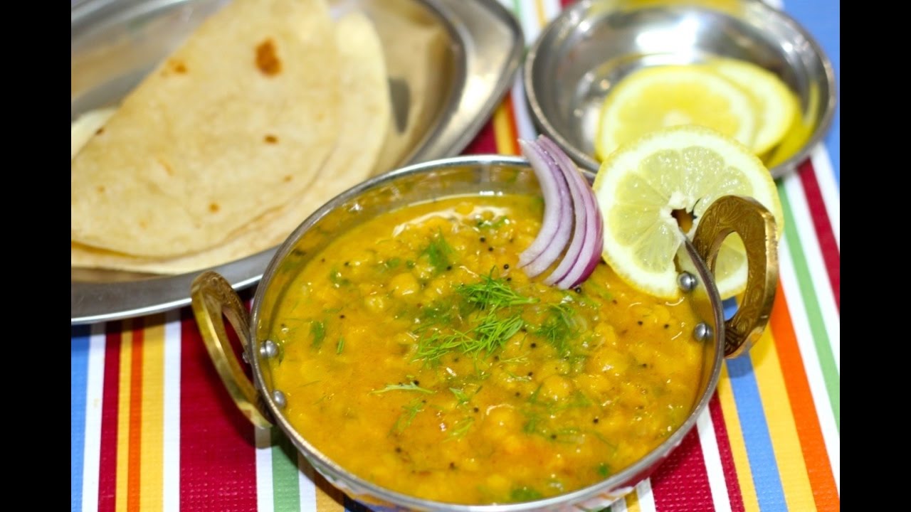 Chana Dal Fry with Suva Bhaji Video Recipe | Bengal Gram Lentil with Fresh Dill | Bhavna