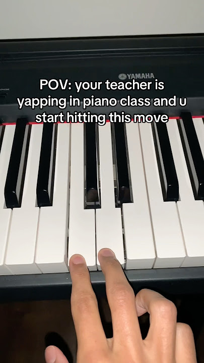 POV: You’re In Piano Class But THIS Happens .. 😂👀 #piano #pianotutorial