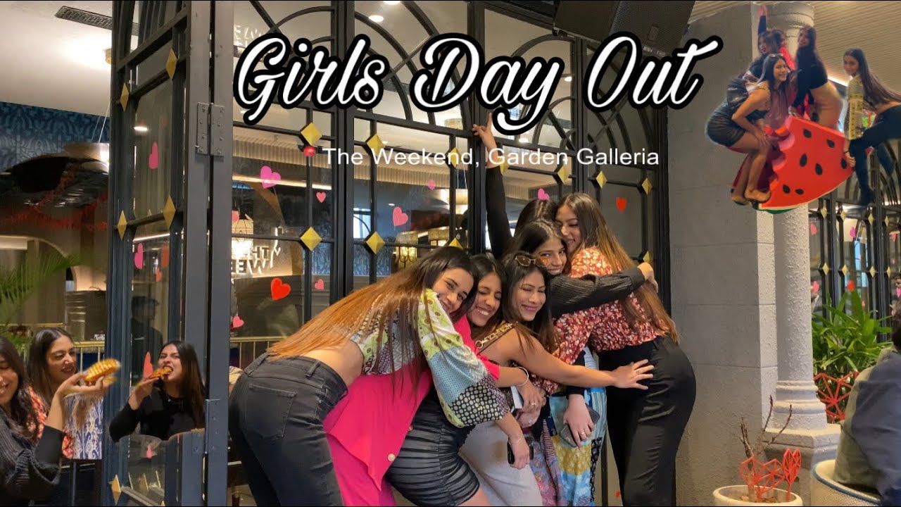 Girls Day Out Vlog 😍💃| The Weekend Garden Galleria Noida🍻 | Sip & Paint ...