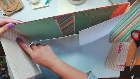 Tutorial : Lapbook Box for Junk Journal Ephemera : part3