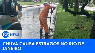 Chuva provoca alagamentos nas ruas do Rio de Janeiro | #SBTNewsnaTV (22/01/24)