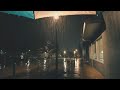 Walking during HEAVY RAIN under Umbrella - Binaural Audio Sounds ASMR