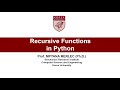 6. Recursive Functions in Python