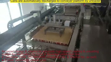 Automated canned food retort loading & unloading system