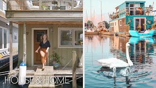 Small Houseboat Tour: Life on a 500 Square Foot Floating Home