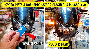 How To Install DOTHEDIY Hazard Flasher In Pulsar 150 | Full Installation