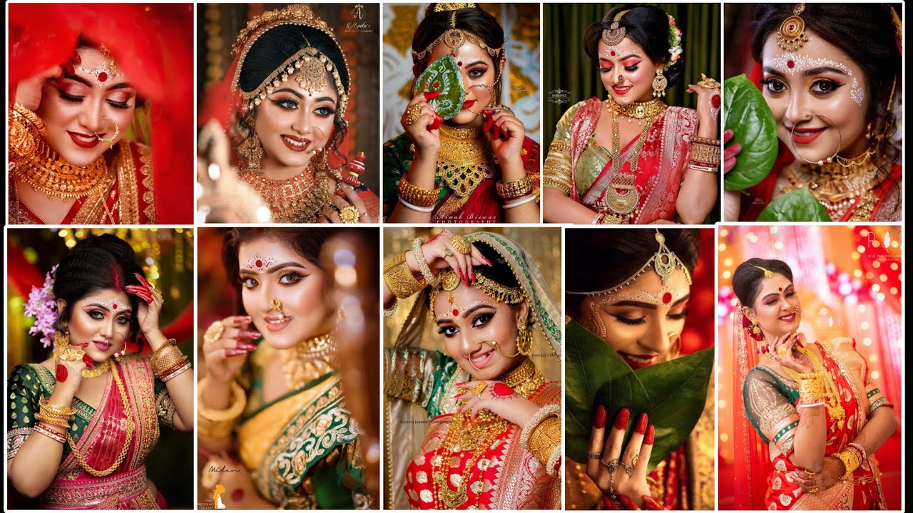 The nobo bodhu# bengali bride | Bridal photography, Indian wedding  photography, Bridal photography poses