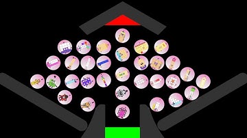 32 NUMBERBLOCKS Marble Race In Algodoo - Who Will Be The CHAMPION?