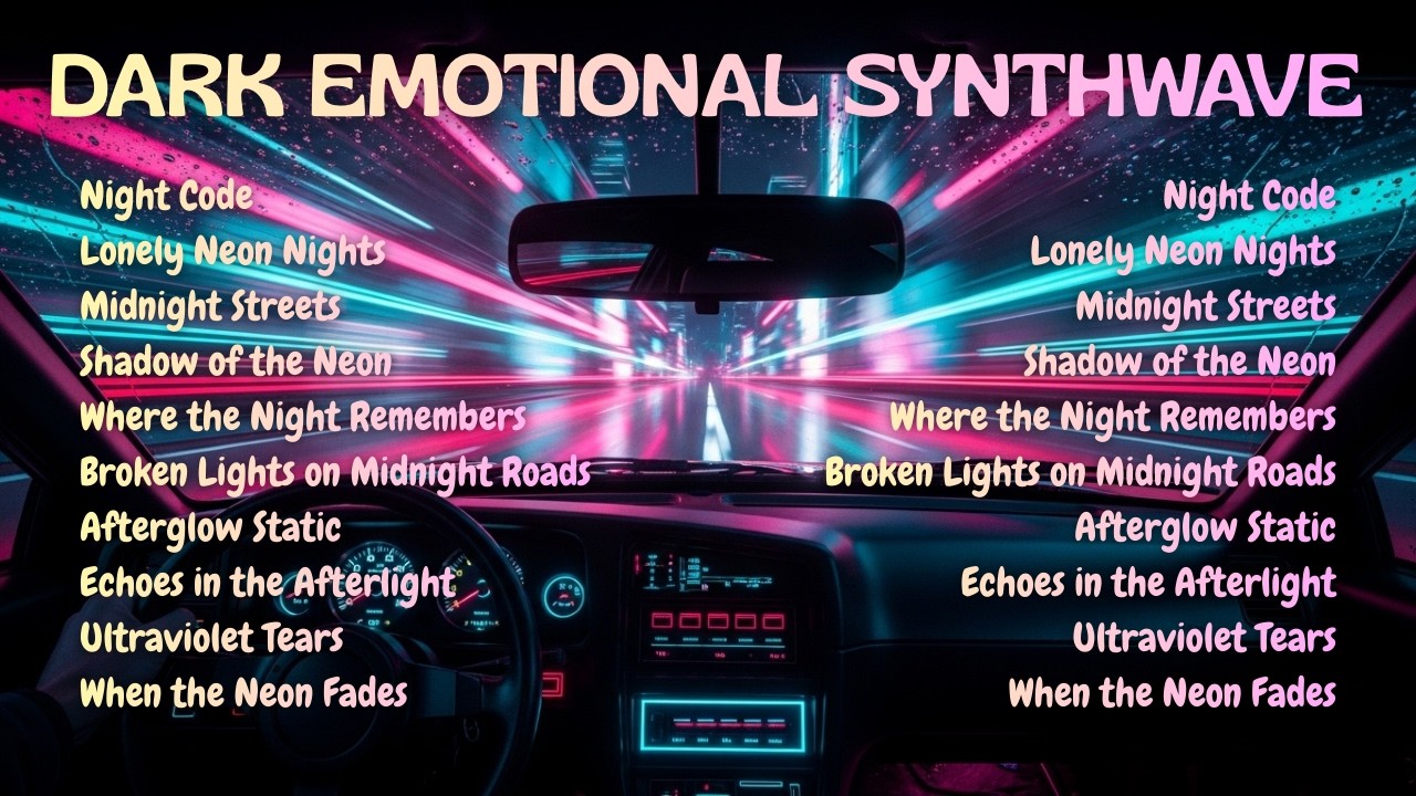 Inspired by The Midnight — Dark Emotional Synthwave for Night Streets 🌙✨