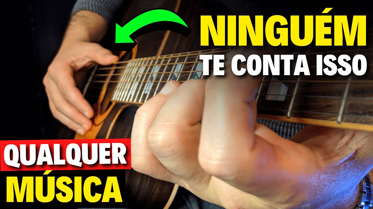 🎸COMO TRANSFORMAR BATIDA EM DEDILHADO em 3 passos simples - Aula de violão