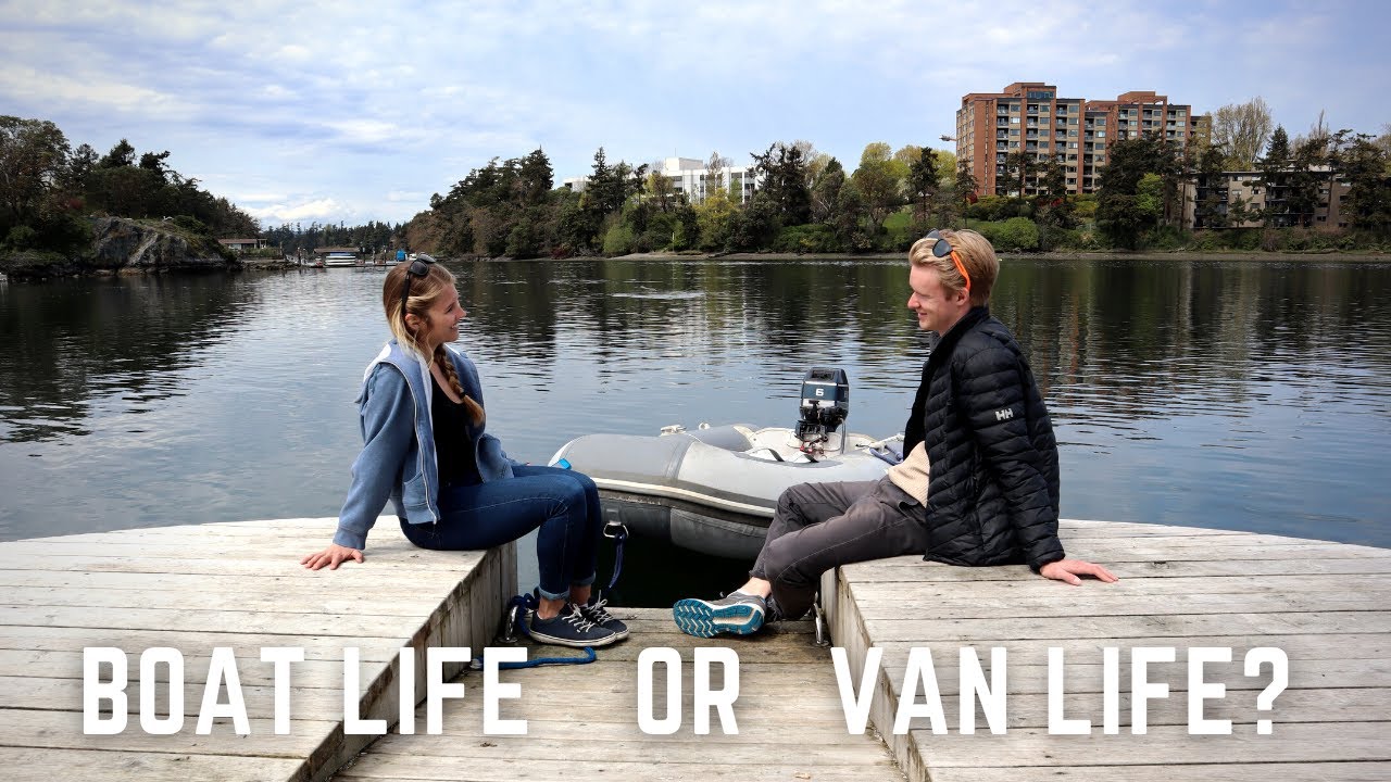 We Found a Secret Swimming Dock! | Living Between a Van and a Boat | Minimalist Decluttering