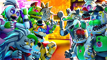 [SFM FNaF] Security Breach vs Pizza Animatronics