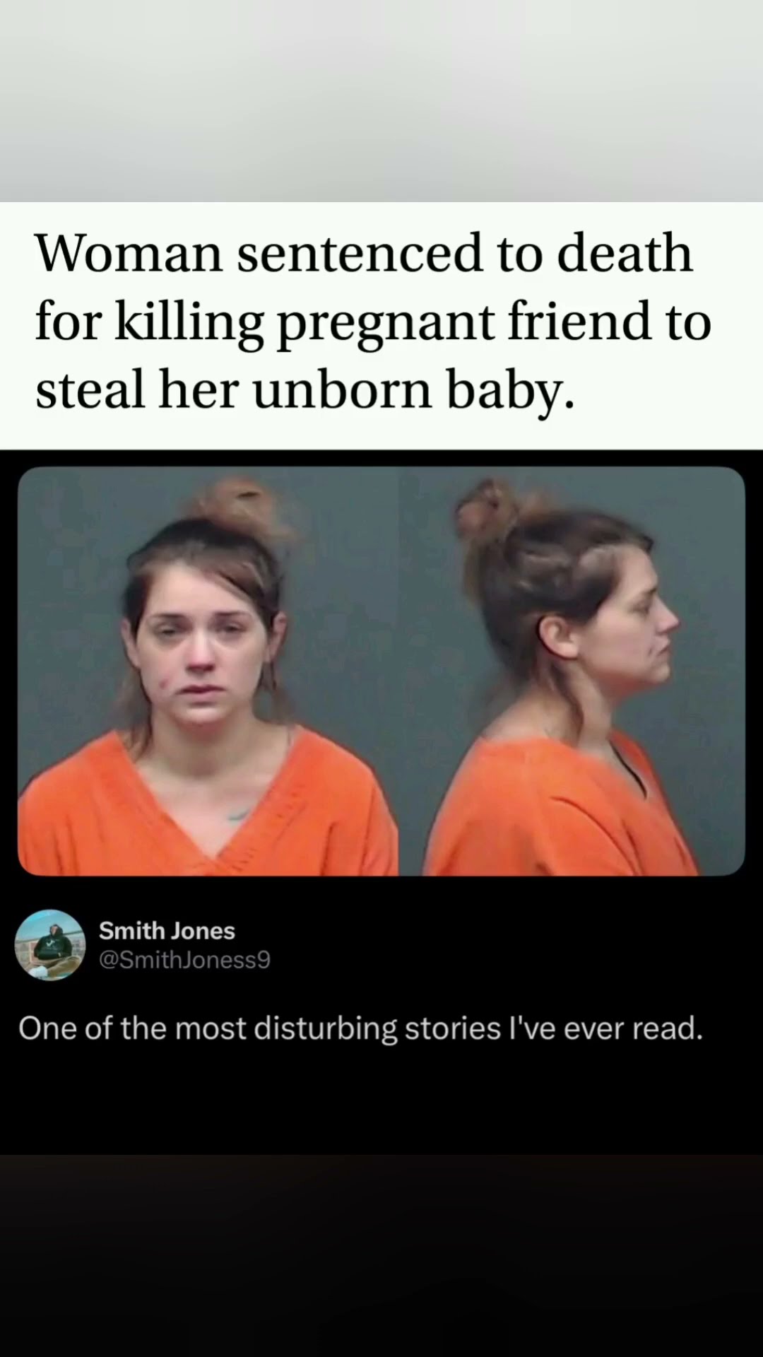 Woman Sentenced to Death for Stealing Unborn Baby#usa#viralshorts #funnyshorts #trendingshortsvideo