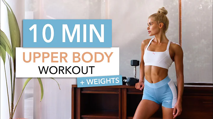 10 MIN UPPER BODY + WEIGHTS - Alternative: Big Bottles / for back, chest, arms & shoulders