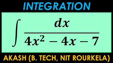Integration 7 Marks Important Question 20 | dx/4x^2-4x-7