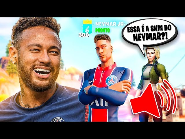 Neymar reage às suas novas skins no Fortnite: 'Espero que usem
