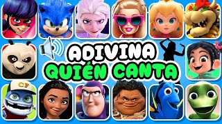 Adivina Quién CANTA...!  Bob Esponja, Poppy, Rapunzel, Moana, Elsa, Kung Fu Panda, Crazy Frog