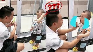 What Should I Do If My Cute Baby Likes To Play With Sliding Doors?#funnyvideos #cutebaby#funny