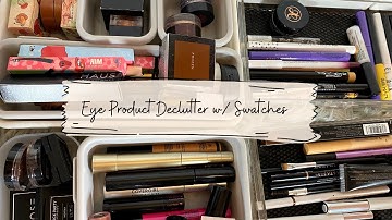 Eye Declutter 2021 with Swatches | Single Shadows, Liner, & Mascara | Angele Jelly Altieri