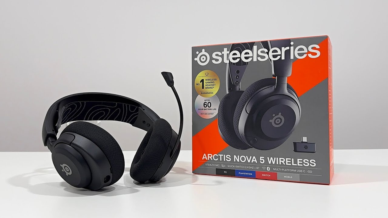 Steelseries Arctis Nova 5 Wireless Headset - Unboxing - YouTube