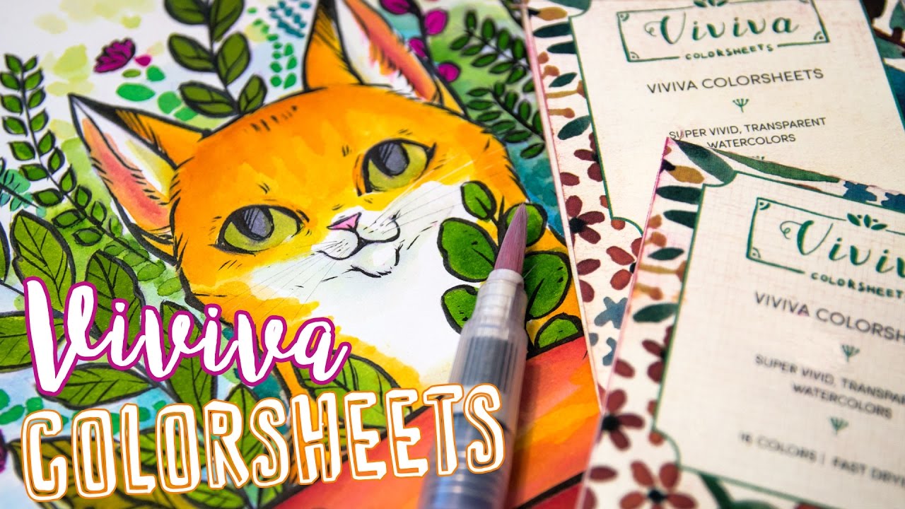 paper watercolors viviva colorsheets revisited giveaway vivica color sheets