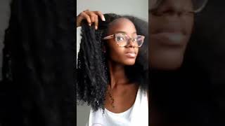 Dry VS Freshly Washed Natural Hair|#shortfeed