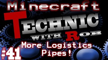 Minecraft Technic Part 41 More Logistics Pipes!