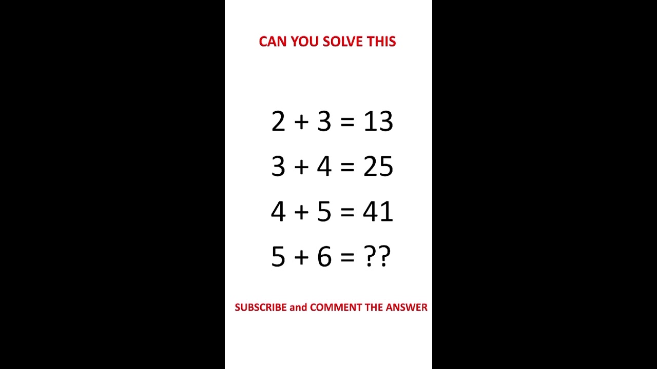 Can you solve this ?