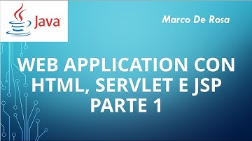 Web App con HTML, Servlet e JSP (Configurazione Project e Tomcat)