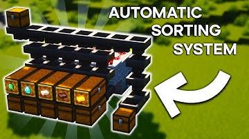 Minecraft Full Automatic Sorting System 1.19 -  Stackable