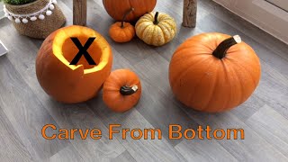 Why you should always carve a pumpkin from the bottom