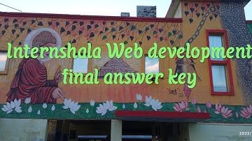 Web development Internshala final answer key