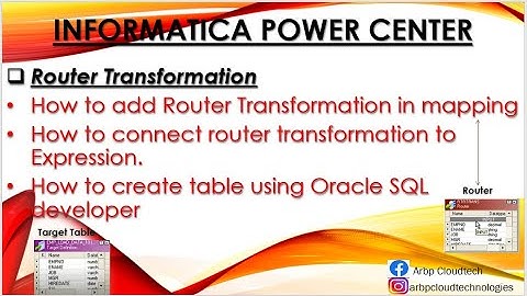 About Router Transformation | Arbpcloudtechnologies