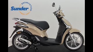 Piaggio Liberty Beige 518/A 2021 E4 in 25 km bij Sunder Bromfietsen
