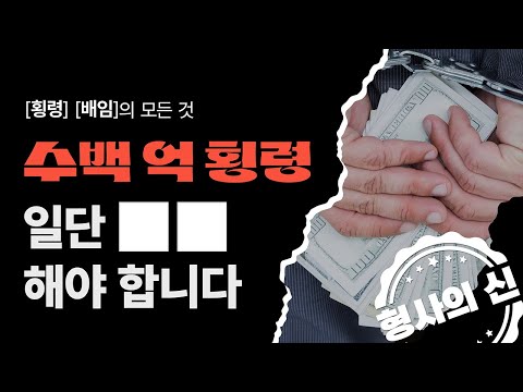 인생 한방! 횡령·배임 일단 이것을 해야한다? 성립요건부터 대응방법까지 한 방에 정리