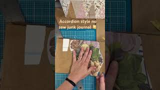 Accordion style  no sew junk journal made for #junkjournaljuly