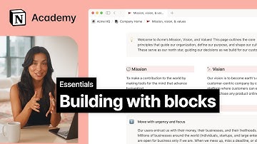 Building with blocks