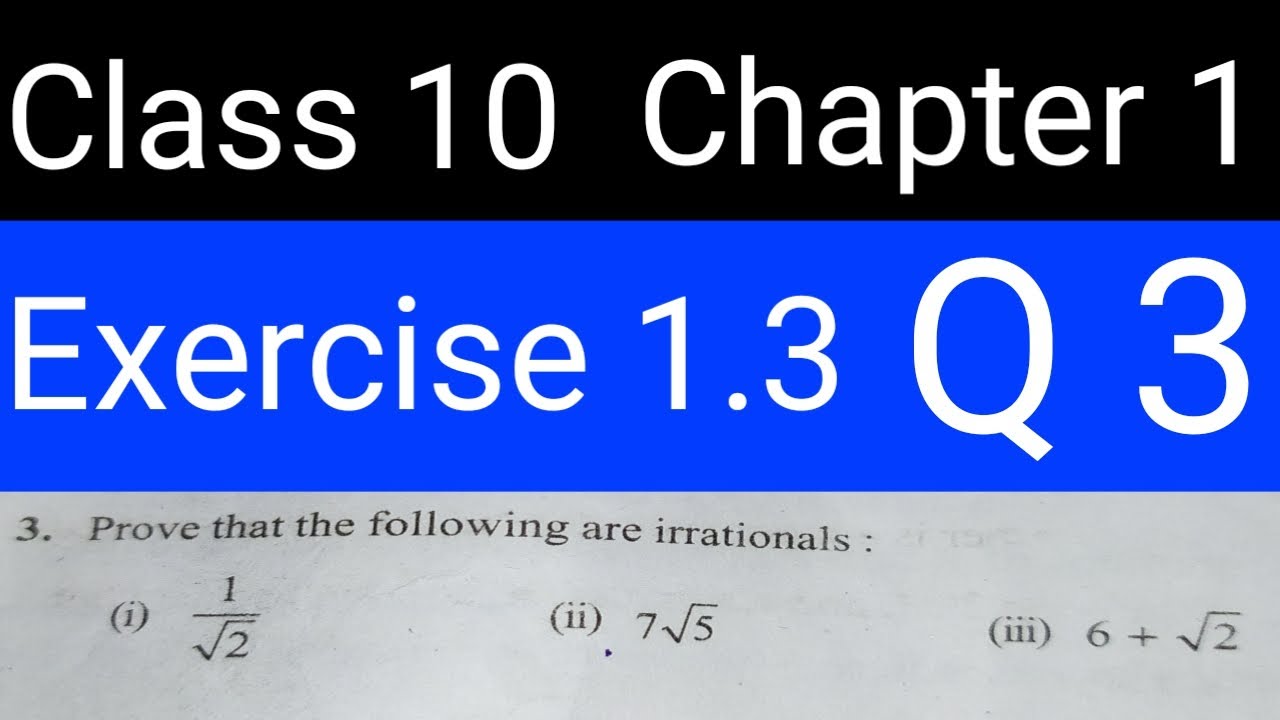 Class 10 | Maths | Chapter 1 | Exercise 1.3| Question 3 - YouTube