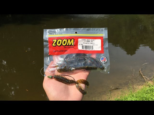 Bass Fishing with the Zoom Z Craw Jr. 