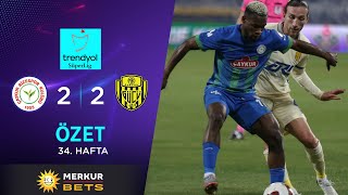 Merkur-Sports | Ç. Rizespor (2-2) MKE Ankaragücü - Highlights/Özet | Trendyol Süper Lig - 2023/24