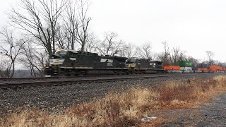 12/23 NS doublestack container train 25P at Cove PA #shorts #short #viral #video #shortvideo #train