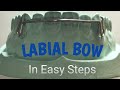 Labialbow shortlabialbow how to fabricate labial bow step by steplabial bow demo