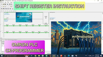 CX programmer: Shift register instruction PLC Omron with simulation